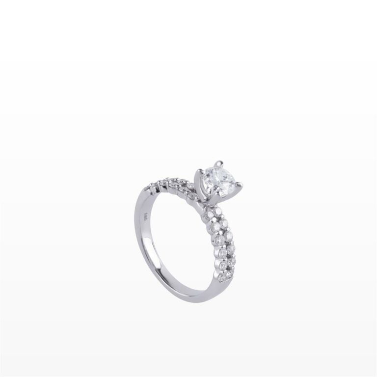 [NHA.NC24T15NUW] Nhẫn Kim cương 2 hàng tấm 585 NHA.NC24T15NUW